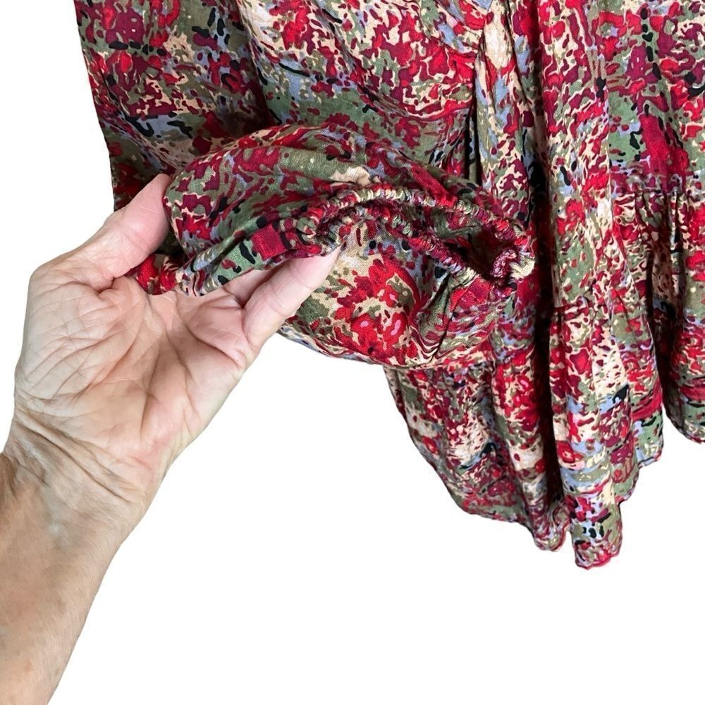 Bucket List Woman's Top Size S Boho Peasant Flowy… - image 6